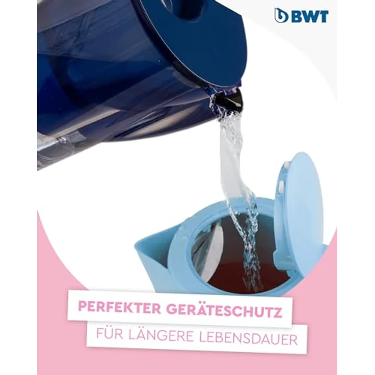 BWT Aqualizer Home Tischwasserfilter, Blaue Kunststofffilter mit Magnesium-Technologie, spülmaschinentauglich, ergonomisches Design – Bild 6