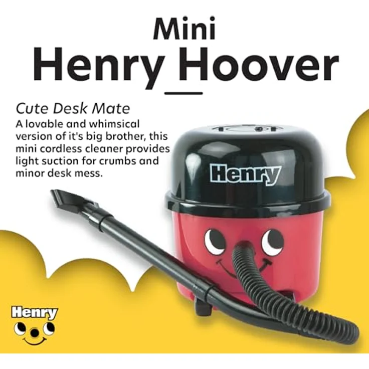 Paladone Flashpoint AG Henry Hoover Schreibtisch Vakuum-Neuheit Desktop-Reiniger, Rot – Bild 2