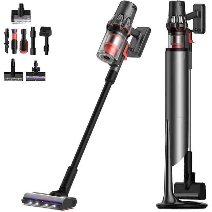 "Deerma Akku-Staubsauger DEM-T50WST mit Basistation, 550 W, in Weiß" – Bild 1
