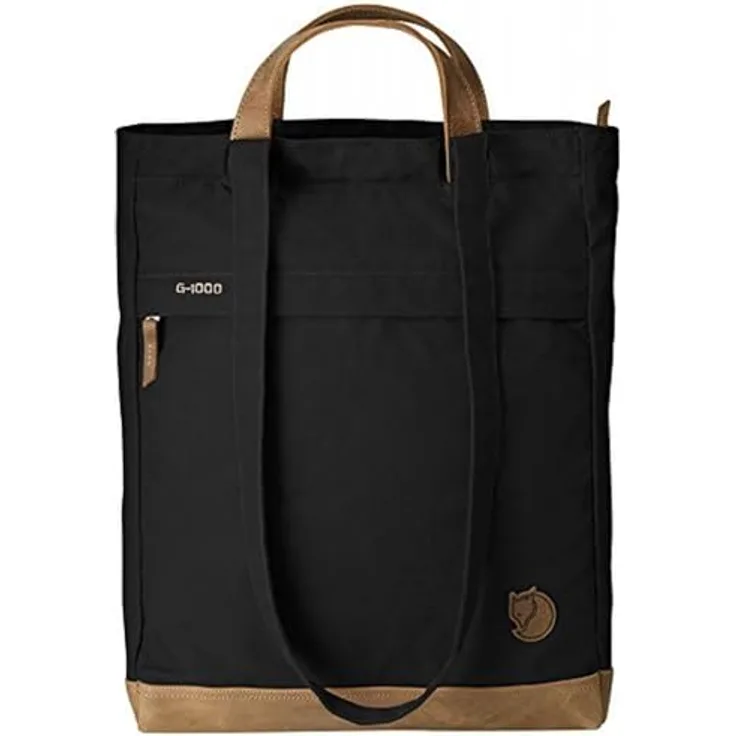 Fjällräven Totepack No.2 Shopper, 2in1 Rucksack-Handtasche aus wasserabweisendem G-1000®, Schwarz, Damen