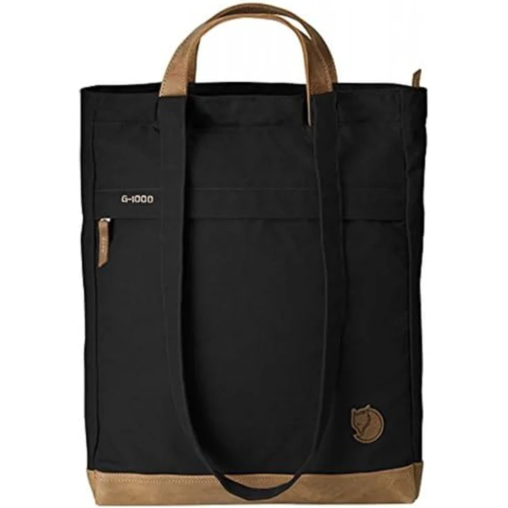Fjällräven Totepack No.2 Shopper, 2in1 Rucksack-Handtasche aus wasserabweisendem G-1000®, Schwarz, Damen – Bild 1