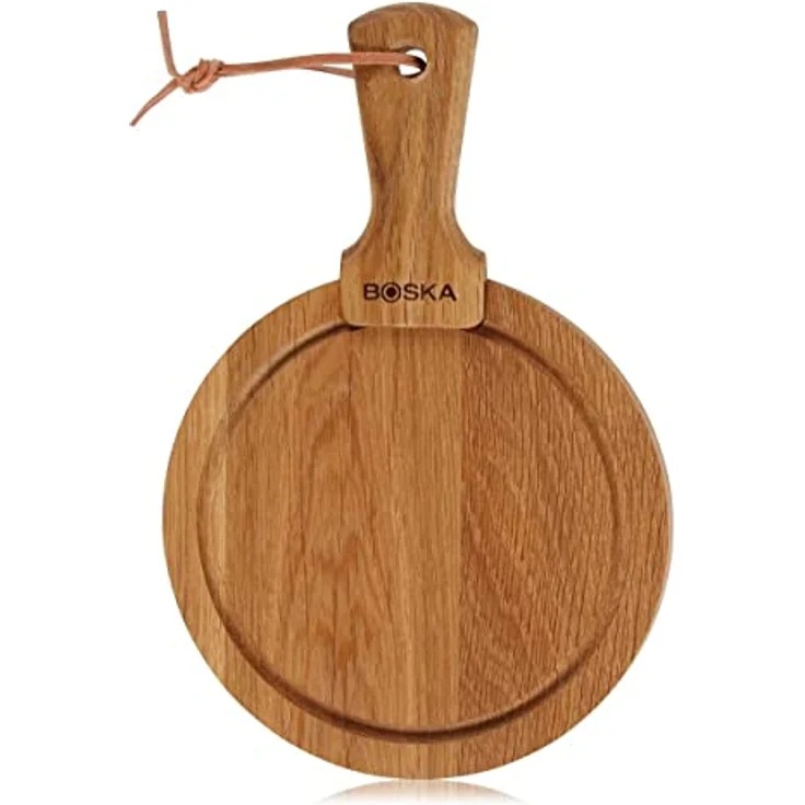 Boska Servierbrett Rund Friends S-authentisches Design - 16 cm-Holz-Braun - 245 x 160 x 20 mm – Bild 2