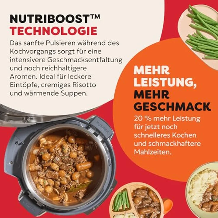 Instant Pot Pro 112-0001-01-EU, Multikocher 10-in-1 mit 1200 W, 5.7 l Schüssel, Farbe Coconut White – Bild 4