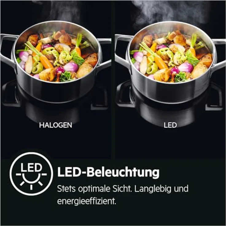 AEG DPE5660B Dunstabzugshaube, 60 cm Flachschirm, schwarze Gehäuse, hocheffiziente Fettfilter, LED-Beleuchtung, Energieeffizienzklasse A – Bild 8