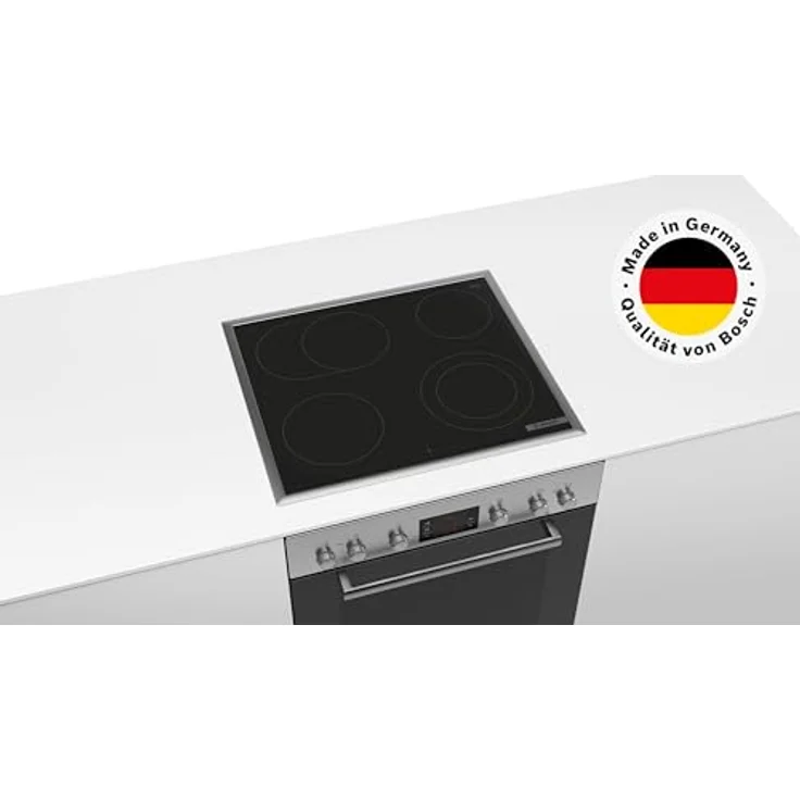 Bosch Einbauherd-Set HND211LB2, 60 cm mit 3D-Heißluft und herdgesteuertem Elektro-Kochfeld, Edelstahlrahmen, Bräterzone, erweiterbare 21 cm Kochzone – Bild 2