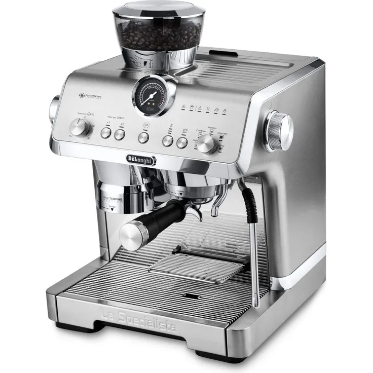 De'Longhi® Pinguino Siebträgermaschine DeLonghi EC9555.M La Specialista Opera Siebträger, Barista Feeling für Zuhause, Dynamic Preinfusion Technology