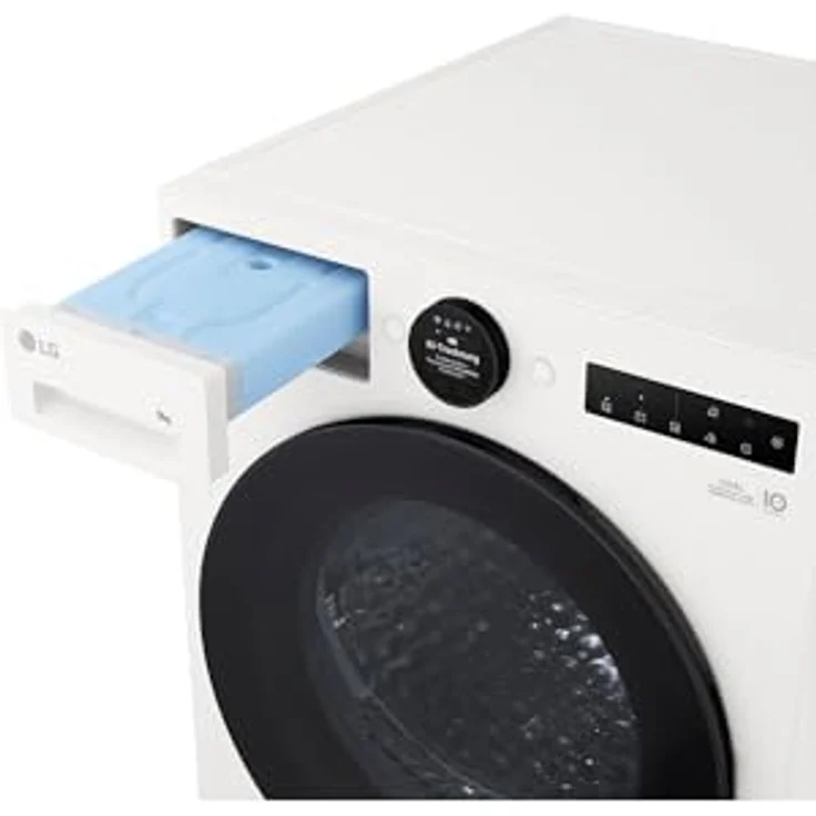 LG RT80B2 Kondenstrockner, 8 kg, Dual Inverter Wärmepumpe, Sensor Dry, LED-Touchdisplay, Edelstahltrommel, 8 Programme, Weiß [Energieklasse D] – Bild 5