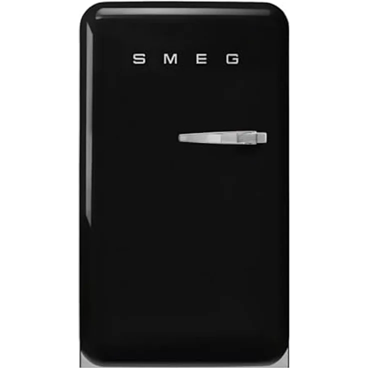 Smeg Kühlschrank 1P FAB10LBL6, schwarzer Einzelkühlschrank, 0,97 m, linksseitige Türöffnung