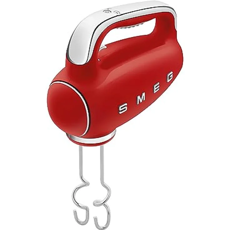 Smeg HMF01RDEU Handmixer im 50er Jahre, 250W, 9 Geschwindigkeiten, Kunststoff, rot – Bild 5