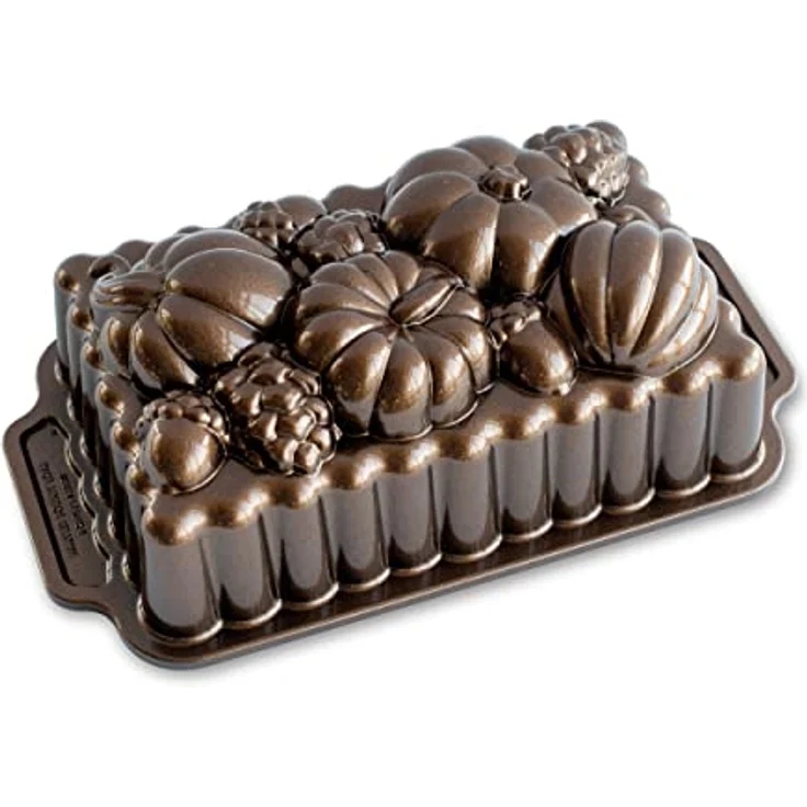 Nordic Ware Harvest Bounty Loaf Pan, One Size, Bronze – Bild 2