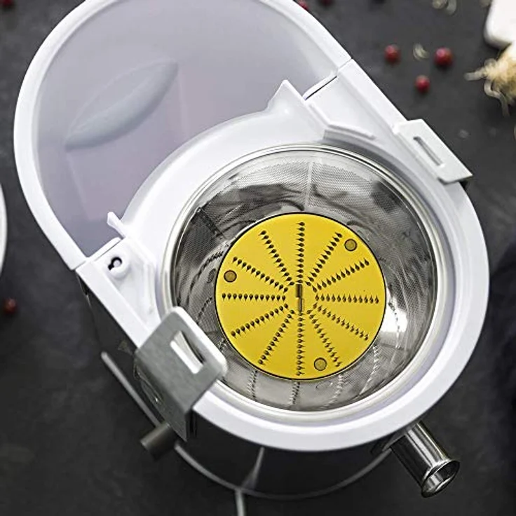Cecotec Orbital Entsafter Extreme Titanium 19000 XXL Orbitalmischer, um den Saft von Obst und Gemüse zu extrahieren. Mit 19.000 U - min und 1000 W maximaler Leistung. Titanium-Beschichtung auf der Scheibe. XL Eingangskanal. ExtremeTitanium 19000 – Bild 4