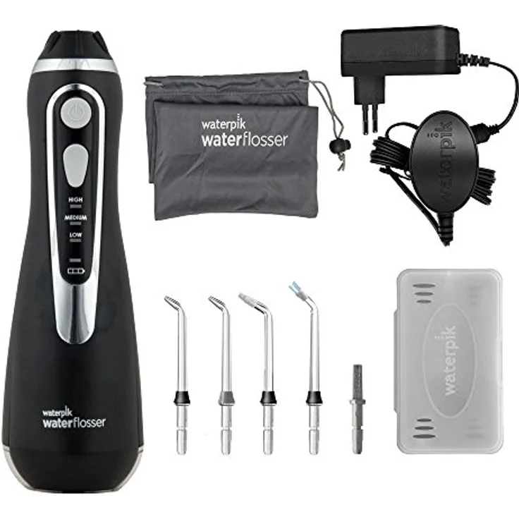 Waterpik WP-562EU Cordless Advanced Munddusche Tragbare Water Flosser, Kabellose, Ideal für Reise, schwarz – Bild 4