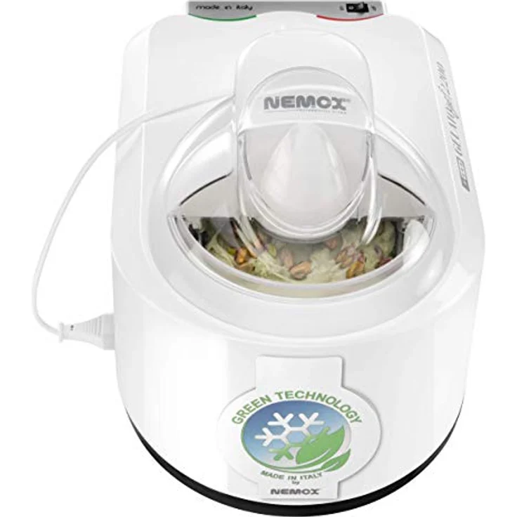 NEMOX Gelato Chef 2200 I-green Eismaschine mit Kompressor, Eis für 8-10 Personen, 800g Eis, weiß – Bild 3