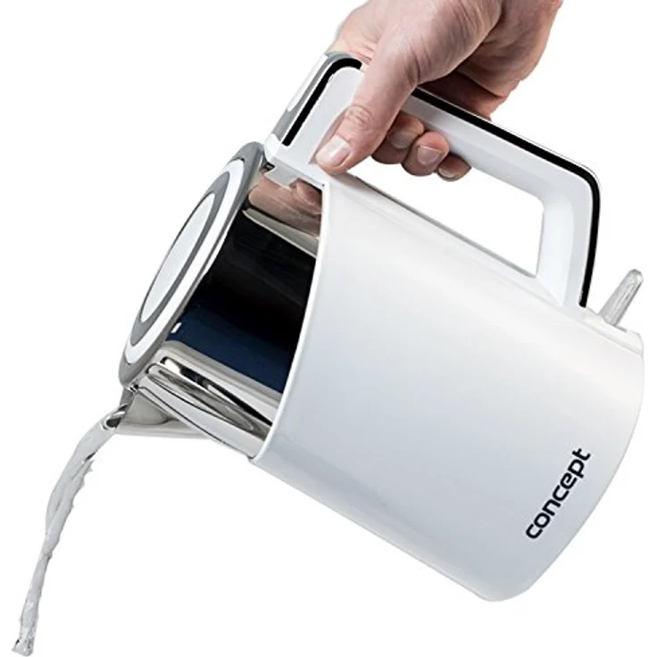 CONPT Hausgeräte RK 3170-3171 CONPT RK3170 Wasserkocher mit temperatureinstellung, COOL TOUCH, edelstahl, 1,7 L, Weiß, 2200 W, anti-kalk-filter, funktion KEEP WARM, Rostfreier Stahl, 1.7 liters – Bild 5