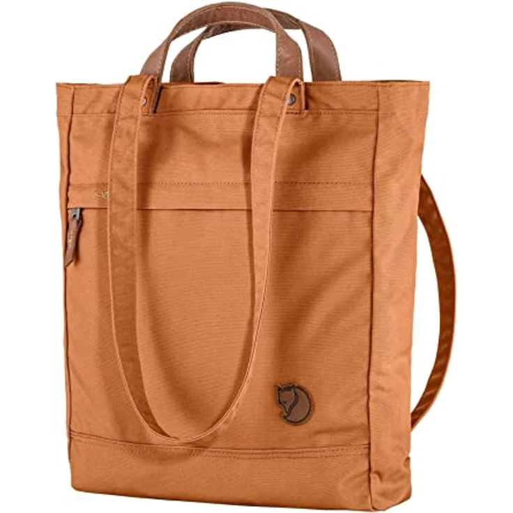 Fjällräven Totepack No.1 Shopper, 2in1 Rucksack-Tasche aus wasserabweisendem G-1000®, A4-fähig, orange – Bild 1