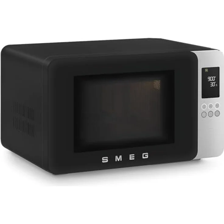 Smeg MOC01BLMEU Kombi-Mikrowelle mit Grill, 4 Garfunktionen, 18 Automatikprogramme, matte schwarze Oberfläche, Inverter-Technologie – Bild 3