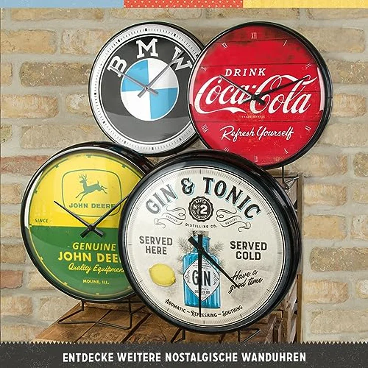 Nostalgic-Art, Retro Wanduhr, Vespa – Tacho – Geschenk-Idee für Roller-Fans, Große Küchenuhr, Vintage-Design zur Dekoration, Ø 31 cm – Bild 5