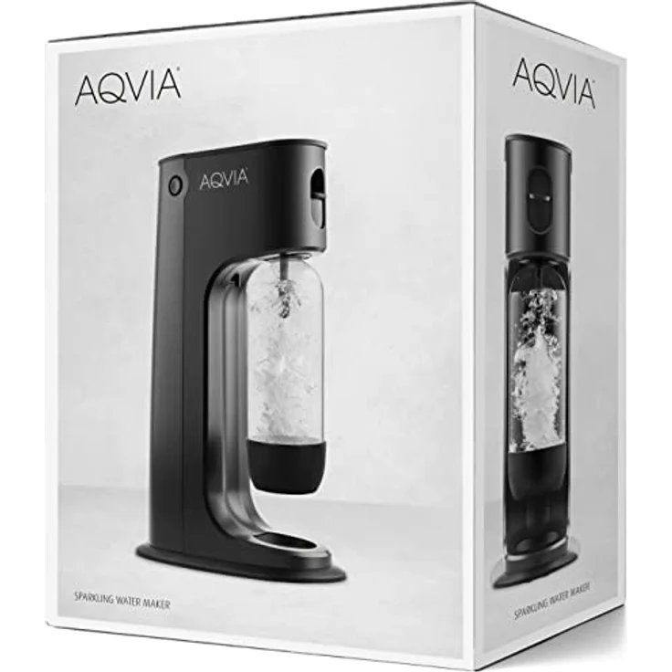 Aqvia Balance Wassersprudler inkl. BPA freier Flasche (Schwarz) – Bild 2