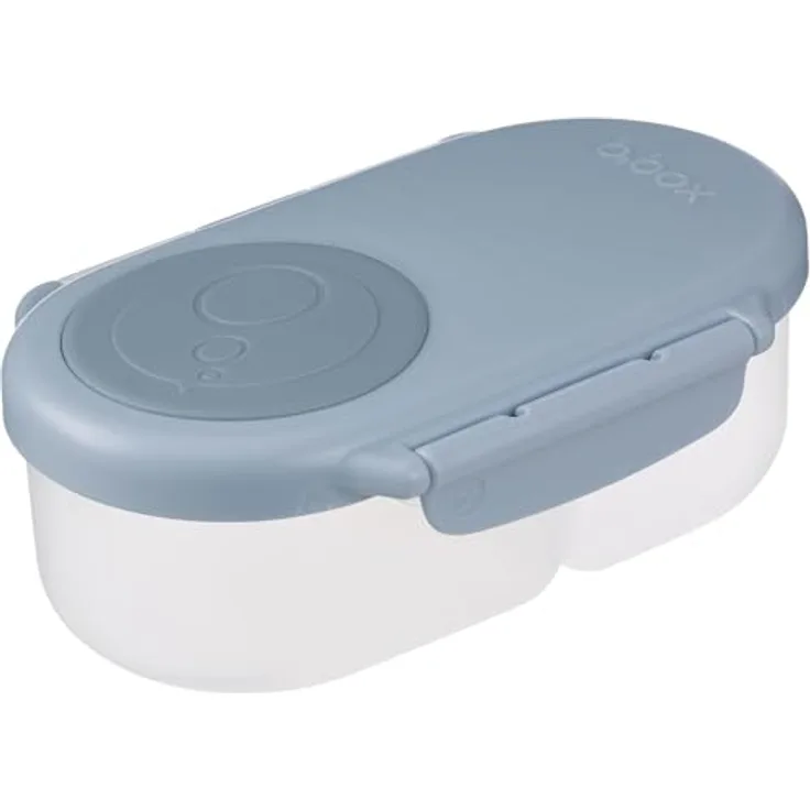 B.Box Snackbox Chill Out, Auslaufsichere Lunchbox mit zwei Fächern für Kinder, Blau