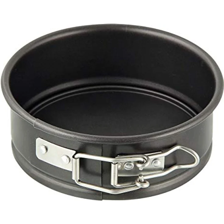 Dr. Oetker Springform Ø 12 cm, kleine Kuchenform mit Flachboden, runde Backform aus Stahl mit Antihaftbeschichtung (Farbe: schwarz), Menge: 1 Stück – Bild 2