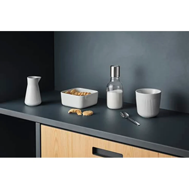 Eva Solo Zuckerdose Zuckerspender 350 ml, Edelstahl und Kunststoff, Hygienisches Design mit Kippmechanismus, Transparent – Bild 6