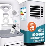 Monzana® MZKA2600 Klimaanlage, mobile 9000 BTU 4in1 mit WiFi App, Luftentfeuchter, Fernbedienung, für Räume bis 30qm