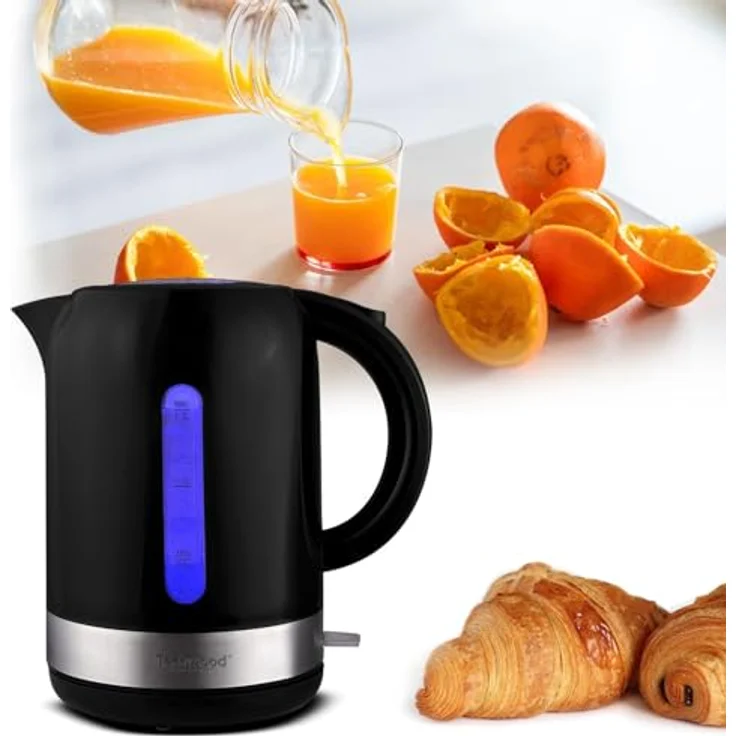 TECHWOOD Wasserkocher electrque 1,7 l, 1.7 L, schwarz – Bild 4