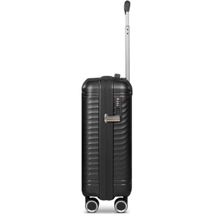 Picard Vienna Kabinentrolley S, 54 cm, 4 Rollen, schwarz, 100% Polypropylen – Bild 3