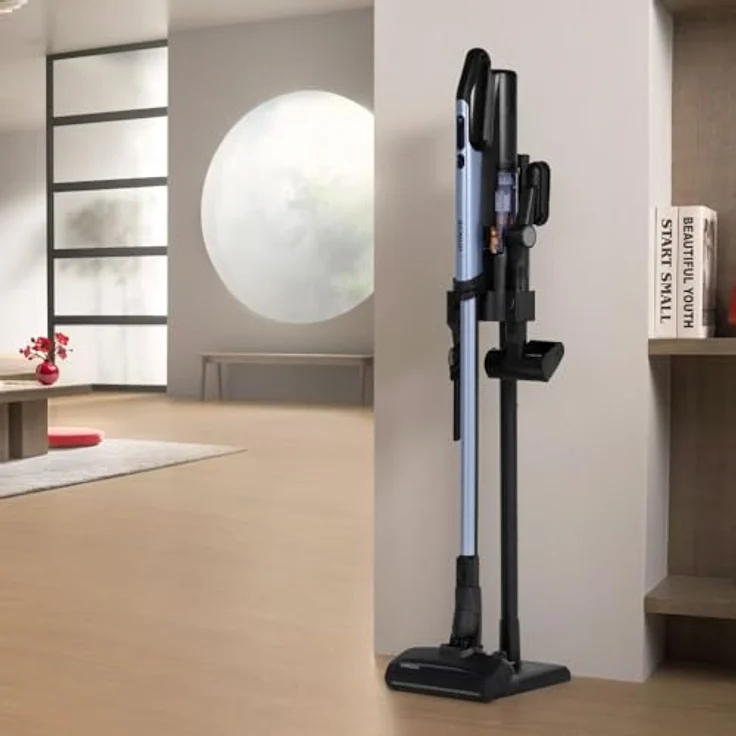 Hitachi Akku-Handstaubsauger PV-XHE 4 PL MB, 550 W, beutellos, 225 AW Saugkraft, bis zu 80 Min. Laufzeit, mit Green-Light-LED-Technologie – Bild 7