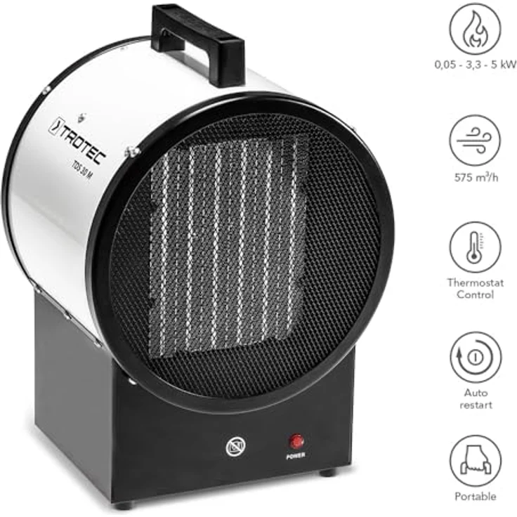 Trotec Keramik-Heizlüfter TDS 30 M, Heizlüfter – Bild 3