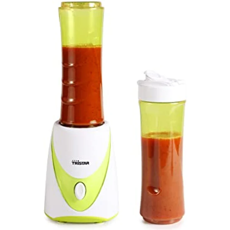 Tristar Smoothie Maker- Milchshake Maker (250 Watt) mit 0,5 Liter Mixaufsatz (Trinkflasche) - mit Edelstahlklingen und spülmaschinenfestes Zubehör, BL-4435 – Bild 3