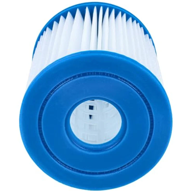 vhbw Filterkartusche kompatibel mit Intex 28201EH, 28602, 28601, 28601EG, Wasserfilter mit hoher Filterfeinheit, Blau Weiß – Bild 3