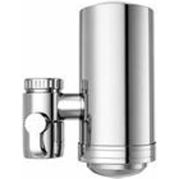 VIESTA WF100 Wasserhahnfilter, Edelstahl 304 mit 0,01 µm Filtration, 3-fach Keramik + Aktivkohle + UF-Membran, inkl. 2 WF-F1 Kartuschen, bis zu 2.400 L, mit Umschalter & Adapter