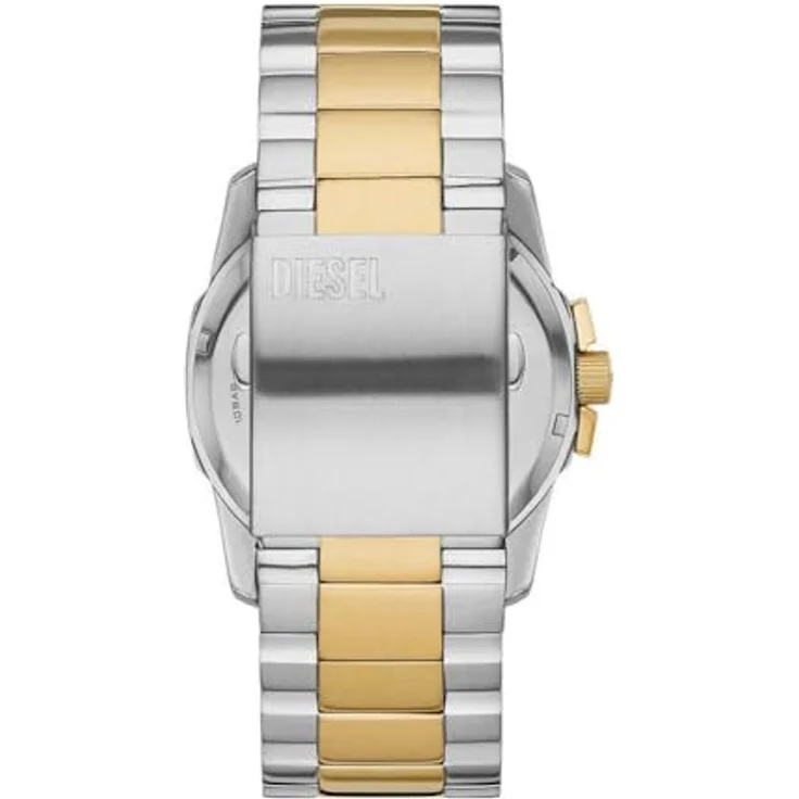 Diesel Herrenset Uhr Master Chief 3-Zeiger-Werk Datum Edelstahl, DZ2182SET, Silber/Bicolor, wasserdicht bis 100 m – Bild 2