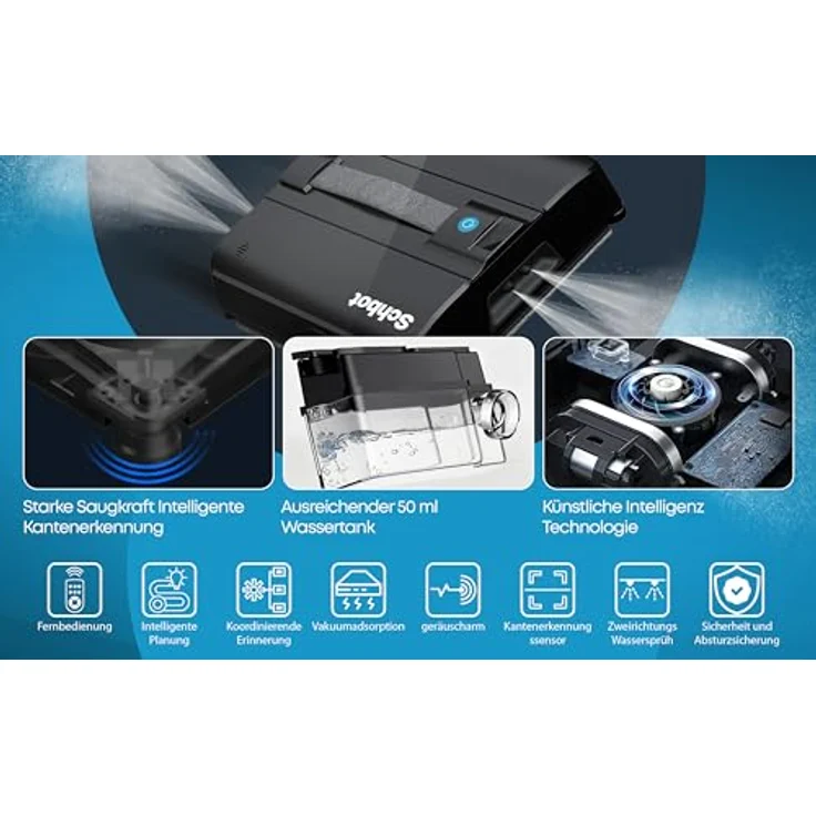 Schbot Wind X3, Fensterreiniger mit leistungsstarkem Reinigungssystem, Schwarz – Bild 6