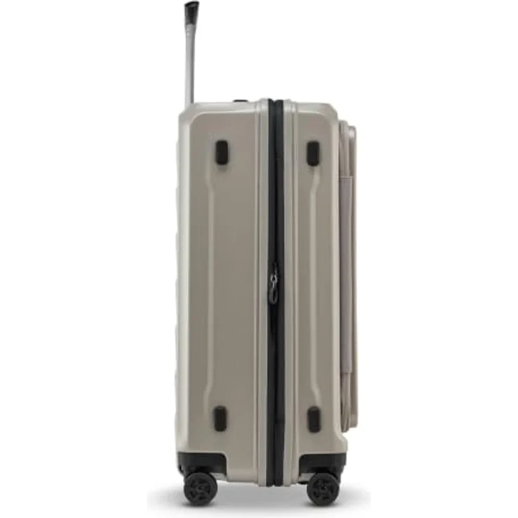 Stratic Phoenix 4 Rollen Trolley M 65 cm, silberfarben, 100% Polycarbonat mit Dehnfalte – Bild 5