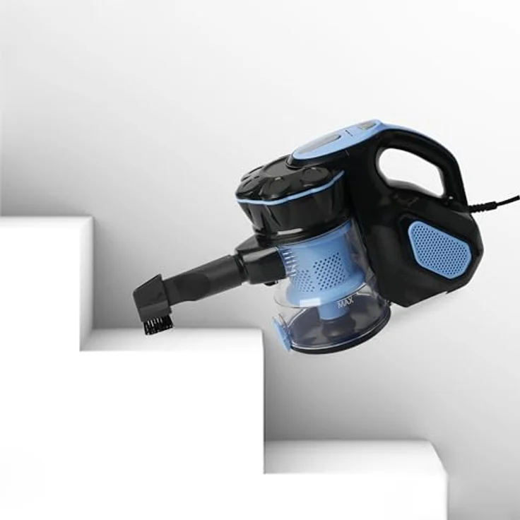 Emerio UVE-123109, Staubsauger Zyklon 2in1 Hand-& Bodensauger mit 600 Watt, HEPA Filter, 17.000 Pa Saugkraft, Teleskoprohr, Schwarz – Bild 5