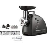 Tefal NE685838 NE6858, Fleischwolf 2000 W, Schwarz Edelstahl