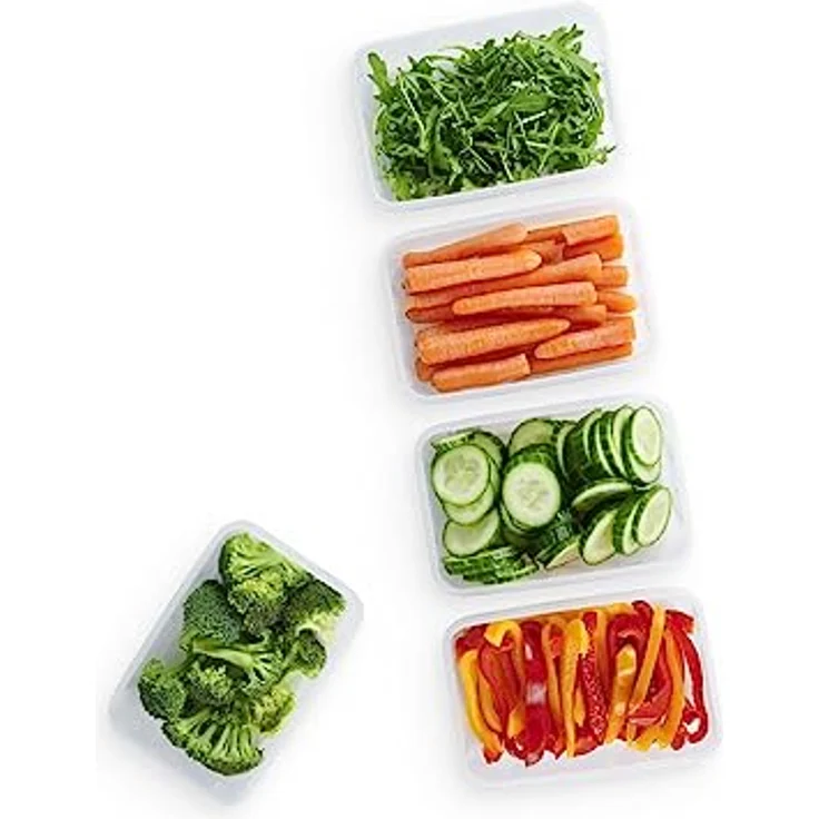 Tefal Master Seal Frischhaltedose, rechteckig, Kunststoff, farblos, 5-Piece Set - Lebensmittelaufbewahrung, auslaufsicher, geruchsbarriere, BPA-frei - Preisvergleich – Bild 4