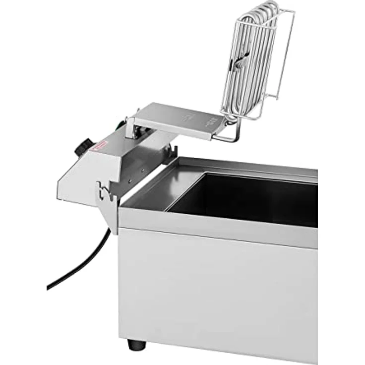 Royal Catering Elektro-Fritteuse Edelstahl RCEF 16EB (3.500 W, 16 l Kapazität, 50-200 °C, Kaltzone, Ablasshahn) – Bild 4