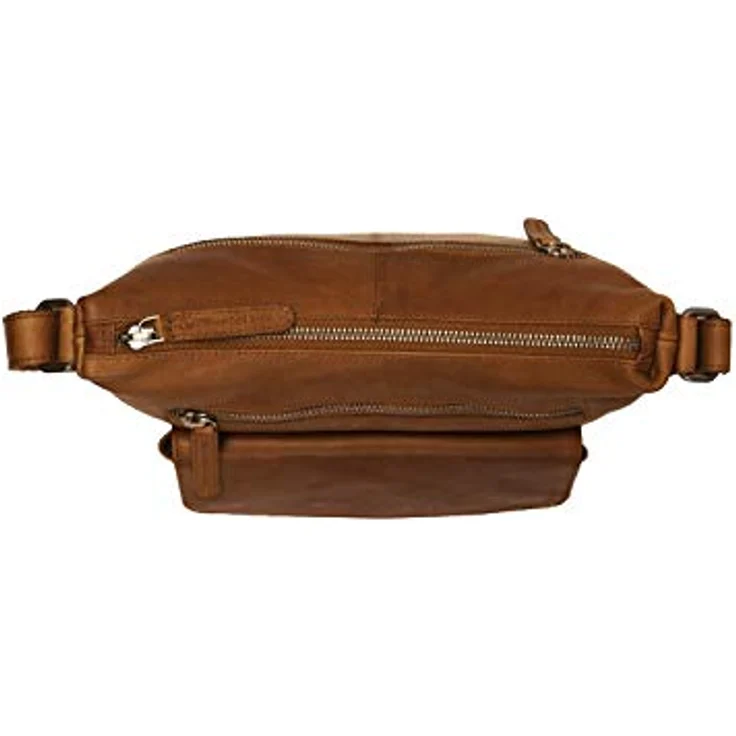 The Chesterfield Brand Wax Pull Up Umhängetasche, Leder 25 cm, Braun mit hochwertiger Verarbeitung und ausreichend Platz für Alltagsgegenstände – Bild 3