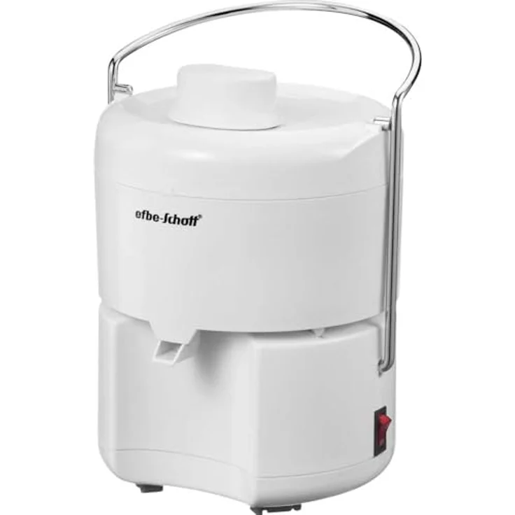Efbe Entsafter Malina E 2, 350W, leistungsstarker Motor, Edelstahltechnik, zwei herausnehmbare Filter, weiß – Bild 2