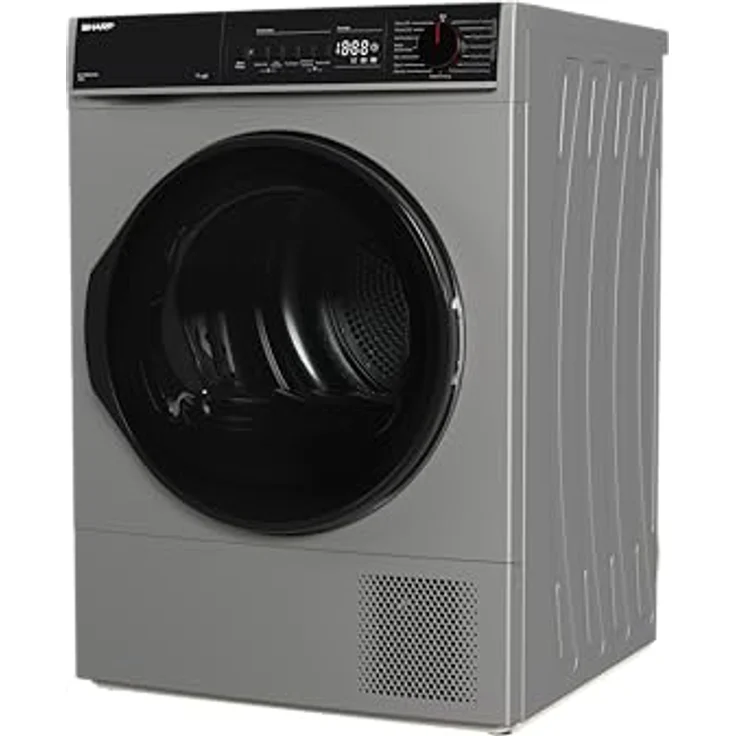 Sharp KD-PRO0S7GSD-DE Wäschetrockner, 10 kg, Energieeffizienzklasse D, WiFi, 15 Programme inkl. 20-Minuten-Schnelltrockenprogramm, Silber – Bild 4