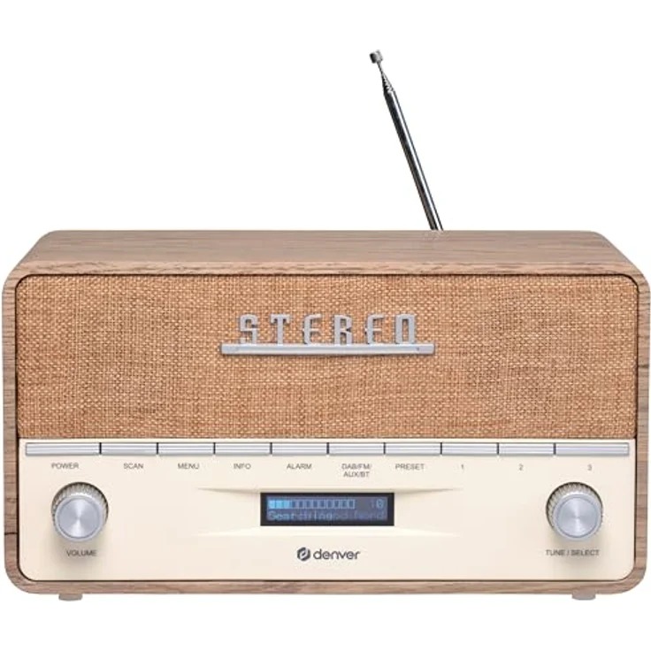 Denver Retro Bluetooth Radio DAB-36 W, Sport, Mehrfarbig (Mehrfarbig), Einheitsgröße – Bild 2