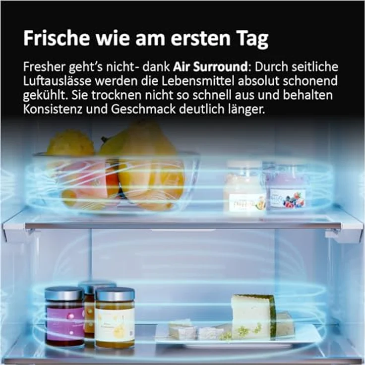 Haier HDPR1618CNPK Freistehende Kühl- und Gefrierkombination, 352 l, Edelstahl, Energieeffizienzklasse C, MultiAirflow-System – Bild 4