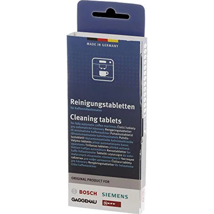 Bosch Entkalker 312015, Flüssigentkalker 4x250ml & 10 Reinigungstabletten für Kaffeemaschinen, umweltschonend und biologisch abbaubar – Bild 2