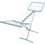 Juwel Fashiondry Wäscheständer (mit Wäscheleinen, Trockenlänge 18 m, Farbe mint, Aluminiumausführung) 40808