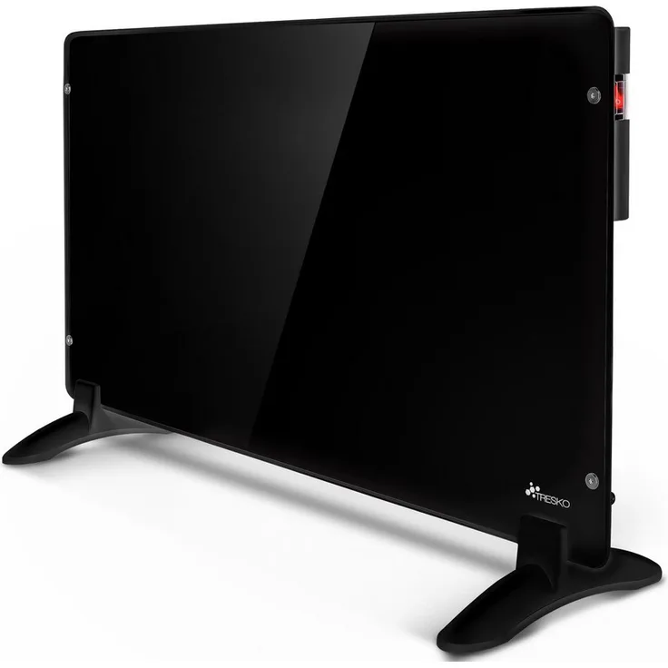 TRESKO Infrarotheizung TRESKO® Elektroheizung Glaskonvektor, Wandheizung mit Timer und Thermostat, Infrarot