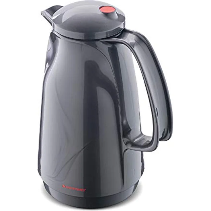 ROTPUNKT Isolierkanne 227 BELLA, 1,5 l titan, Glaseinsatz, BPA-frei, lange Isolierung – Bild 5