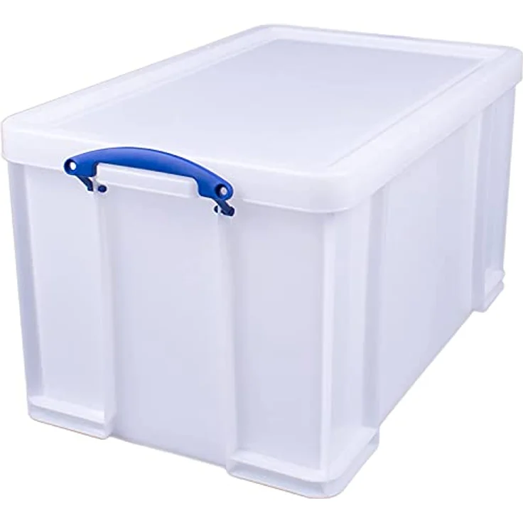 Really Useful Box Aufbewahrungsbox aus Kunststoff, 84 l, Weiß, stapelbar, schlagfest – Bild 3